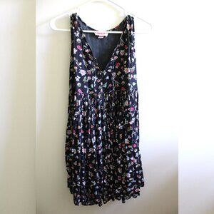 Vintage Sita Floral Dress, Black, 100% Cotton, M